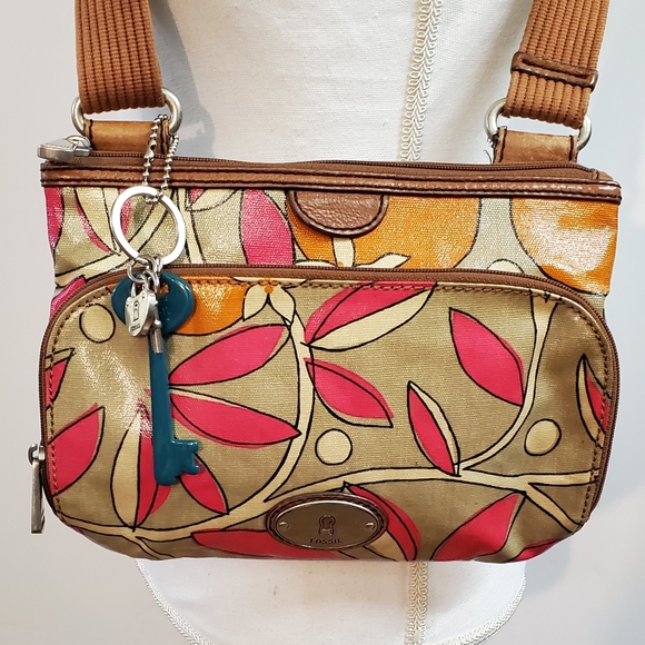 🍃 Fossil Key-Per crossbody purse bag - Picture 2 of 7